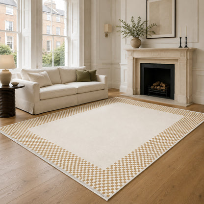RW3047303 washable chenille area rug, room scene