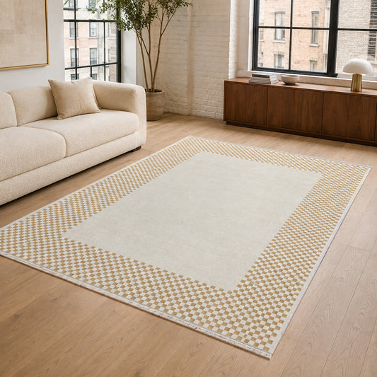 RW3047303 washable chenille area rug, room scene
