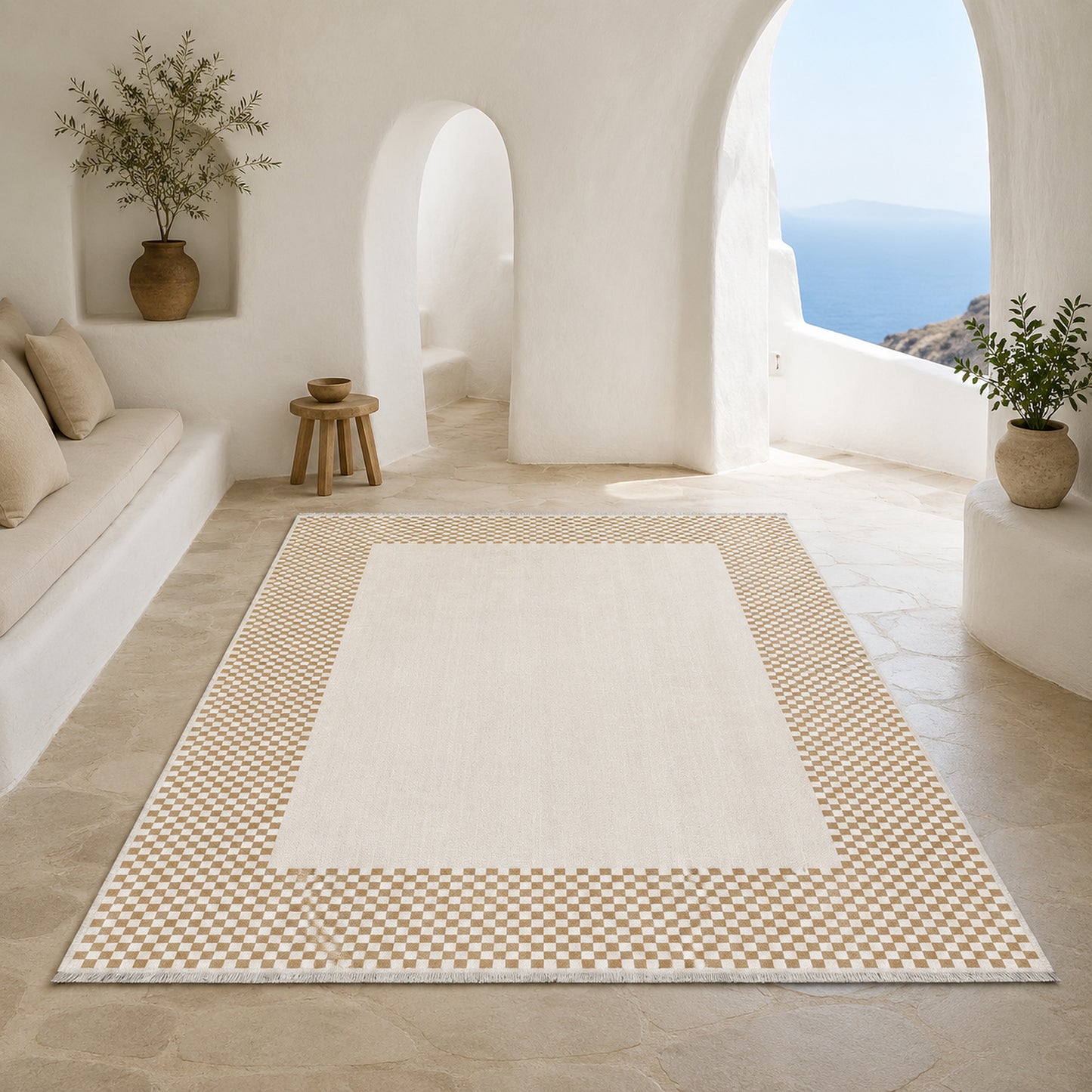 RW3047303 washable chenille area rug, room scene