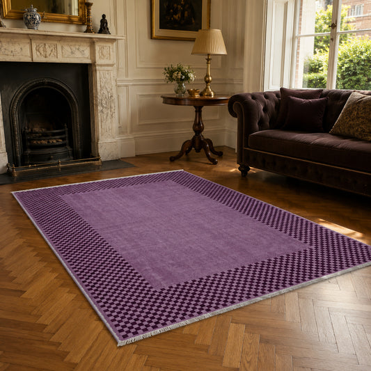 RW3047403 washable chenille area rug, room scene
