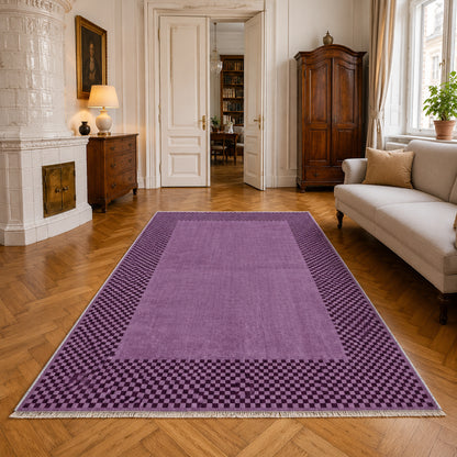 RW3047403 washable chenille area rug, room scene