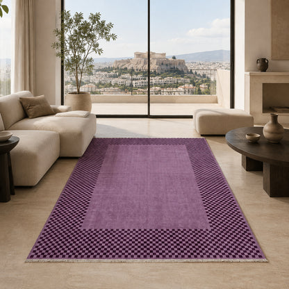 RW3047403 washable chenille area rug, room scene
