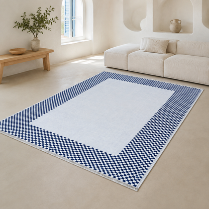 RW3047503 washable chenille area rug, room scene