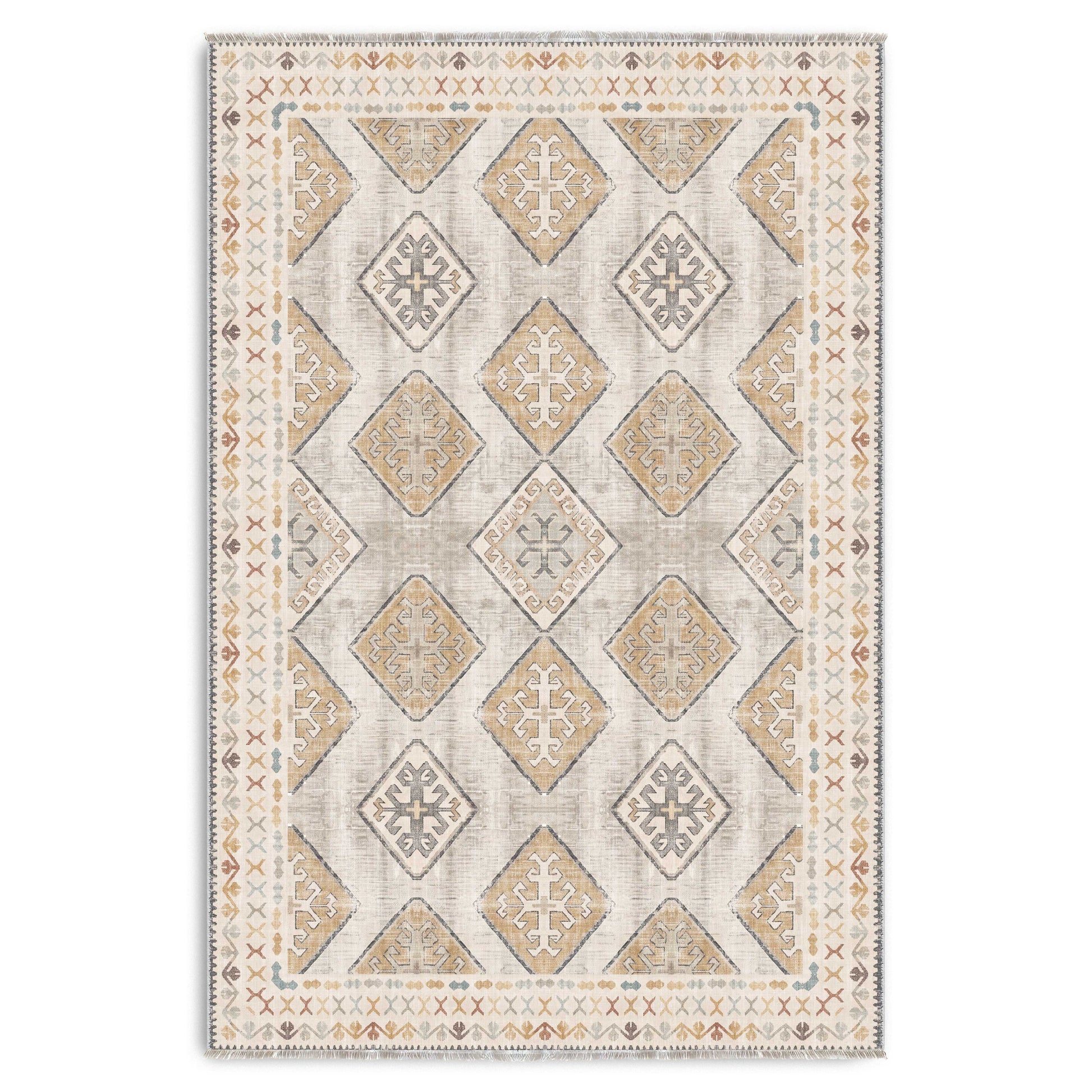 RW3048 washable chenille area rug viewed from above