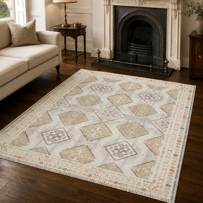 RW3048 washable chenille area rug, room scene