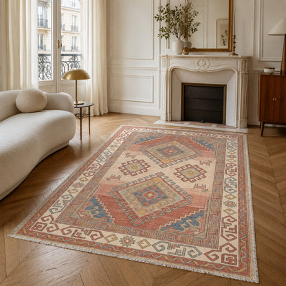 RW3049 washable chenille area rug, room scene