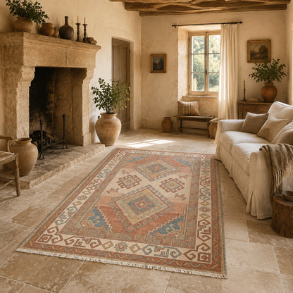 RW3049 washable chenille area rug, room scene