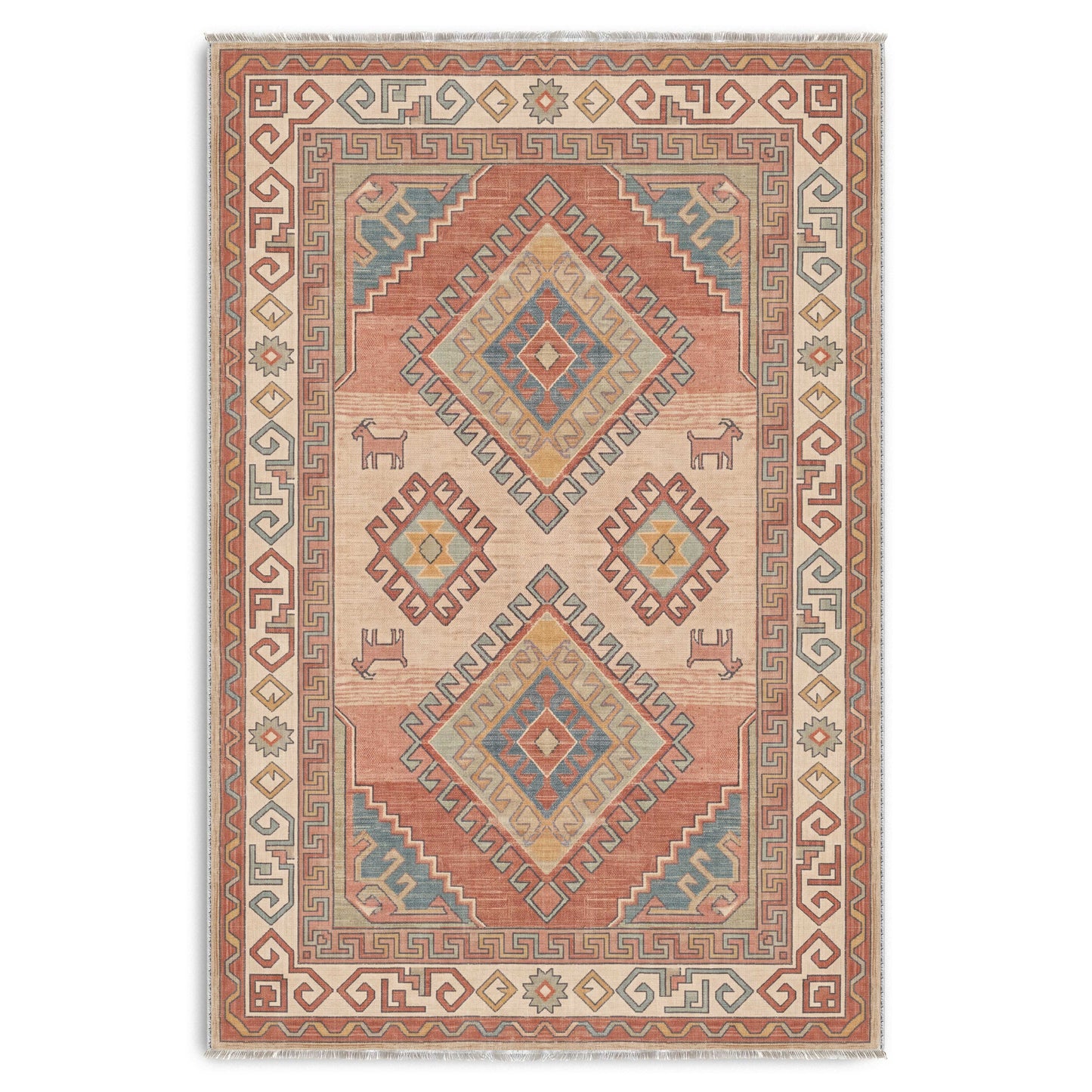 RW30490310 washable chenille area rug viewed from above