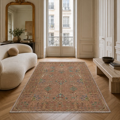 RW3051 washable chenille area rug, room scene