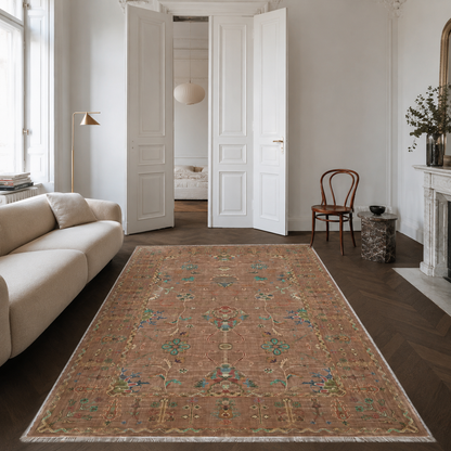 RW3051 washable chenille area rug, room scene