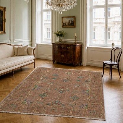 RW3051 washable chenille area rug, room scene