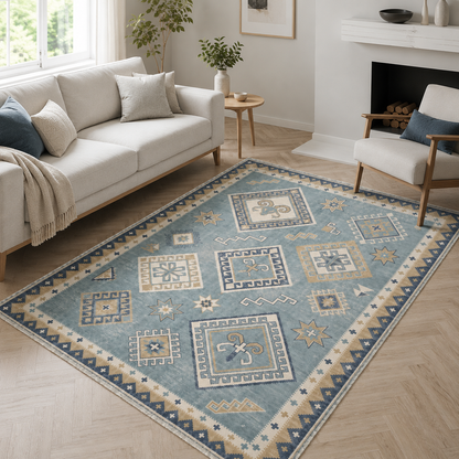 RW3054 washable chenille area rug, room scene