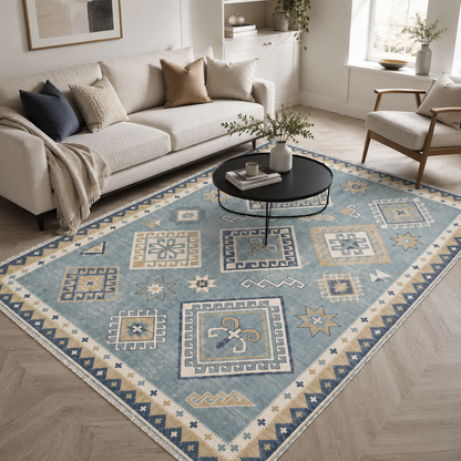 RW3054 washable chenille area rug, room scene