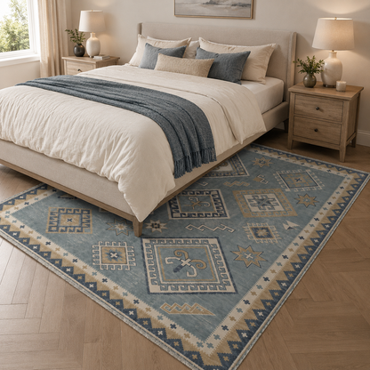 RW3054 washable chenille area rug, room scene