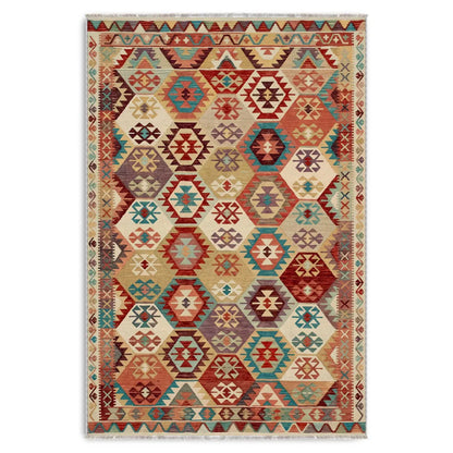 RW3056 washable chenille area rug viewed from above