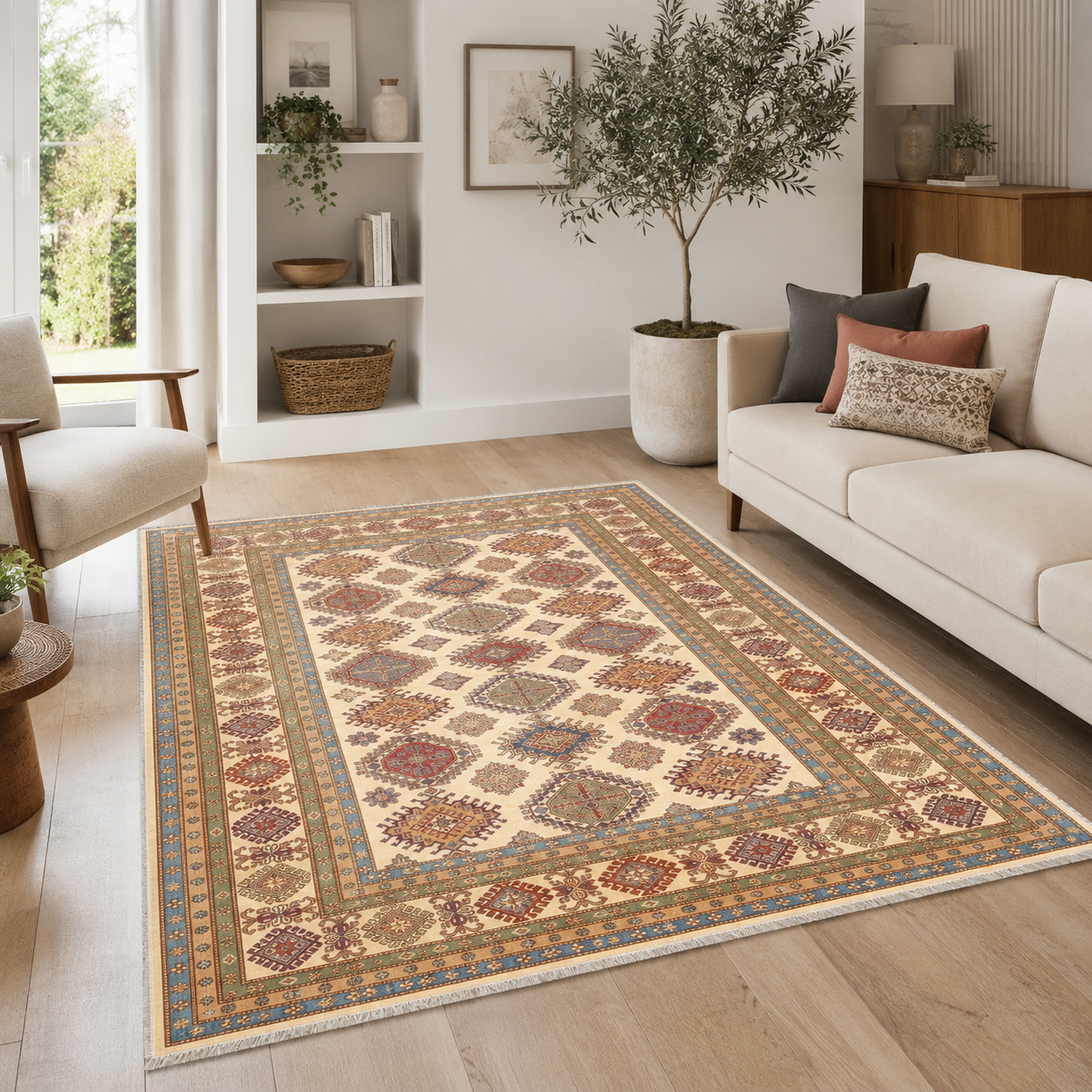 RW3057 washable chenille area rug