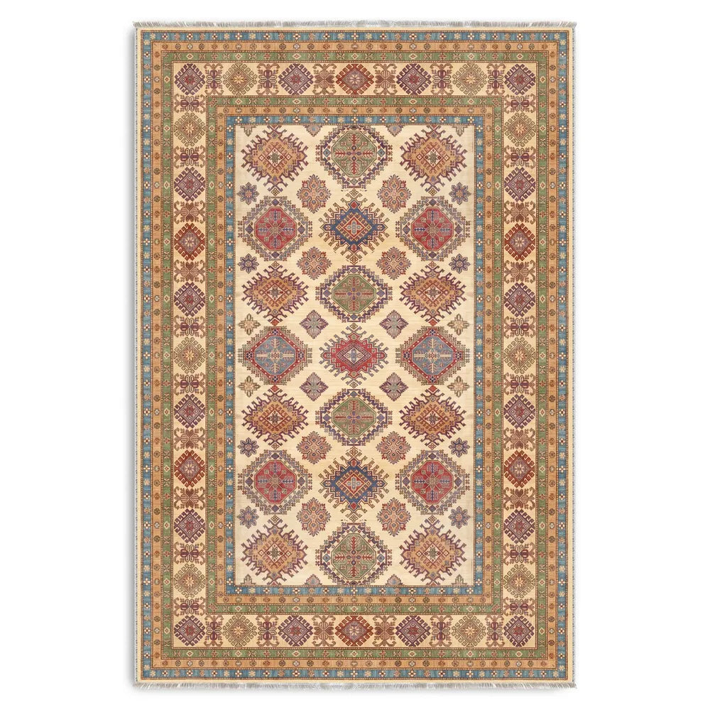 RW3057 washable chenille area rug viewed from above