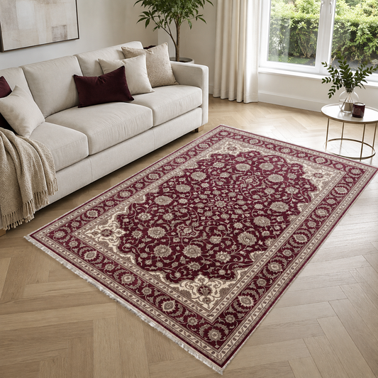 RW3059 washable chenille area rug, room scene