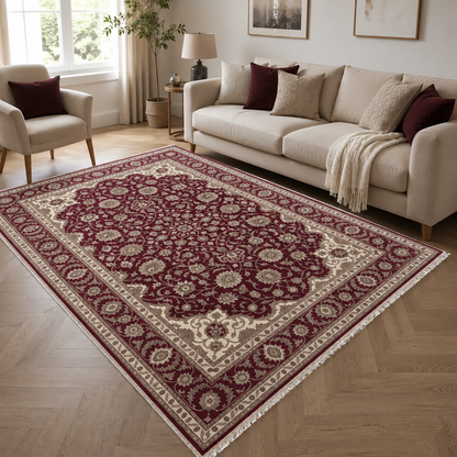 RW3059 washable chenille area rug, room scene