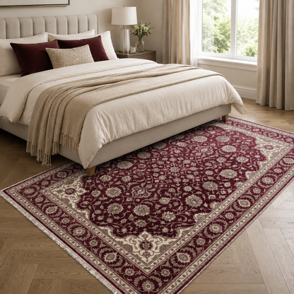 RW3059 washable chenille area rug, room scene
