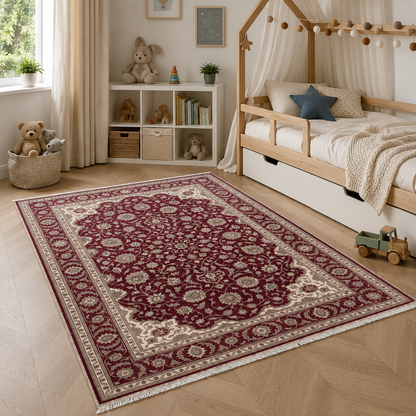 RW3059 washable chenille area rug, room scene