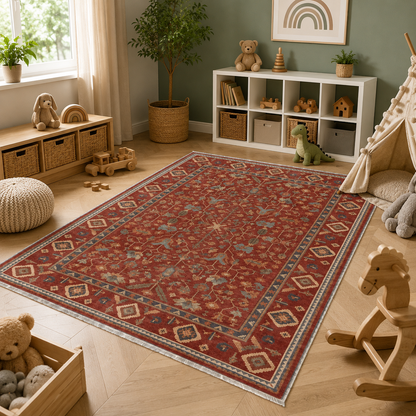 RW3061 washable chenille area rug, room scene