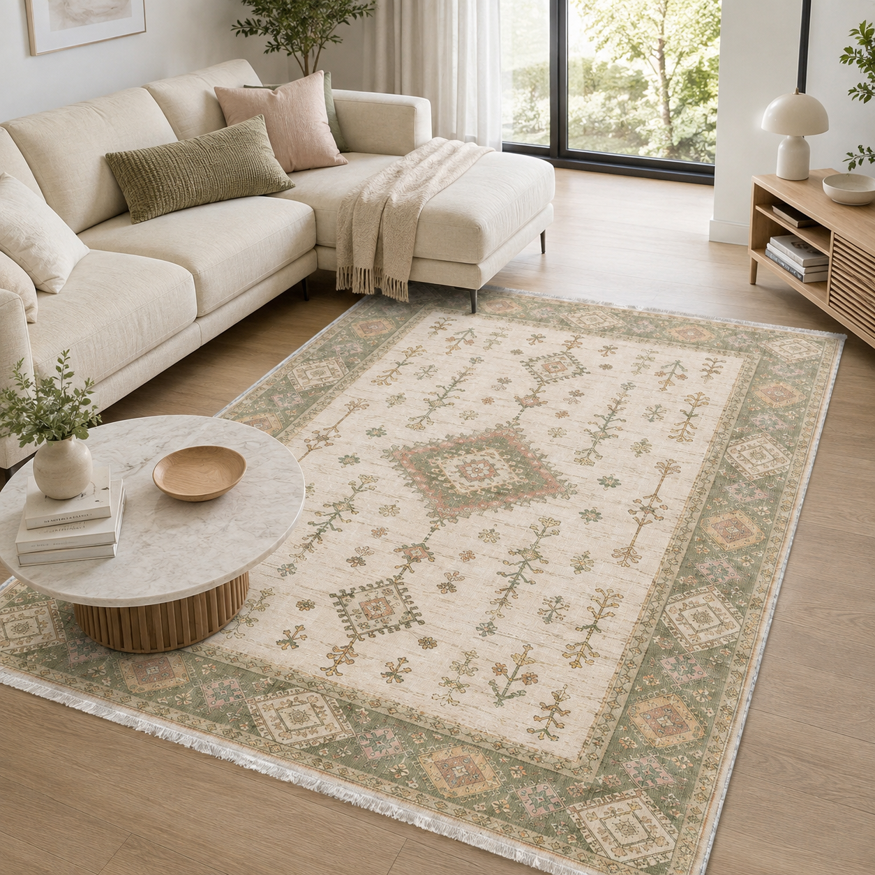 RW3062 washable chenille area rug