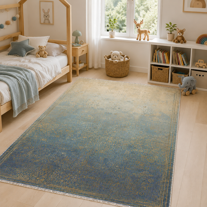 RW3063 washable chenille area rug, room scene