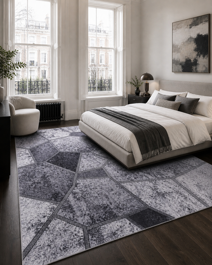 RW4001 washable chenille rug texture and pattern detail