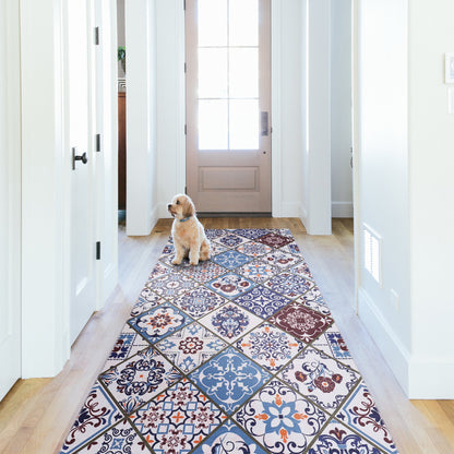 RW4002 washable runner rug in a modern hallway