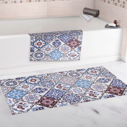RW4002 washable chenille area rug, doormat