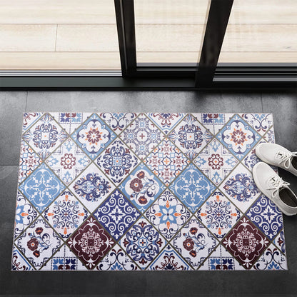 RW4002 washable chenille area rug, doormat