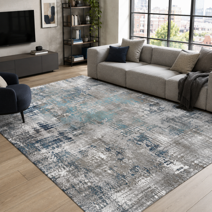 RW7001 washable chenille rug texture and pattern detail