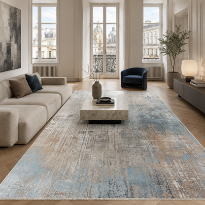 RW7002 washable chenille rug texture and pattern detail