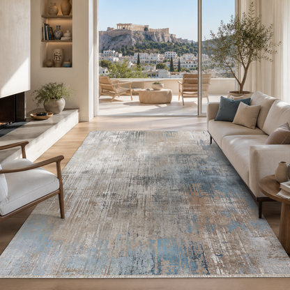 RW7002 washable chenille rug texture and pattern detail