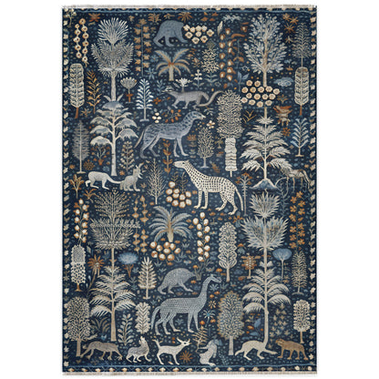 RW7005 washable chenille area rug viewed from above