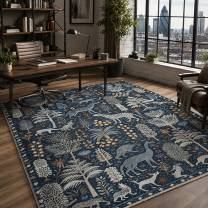 RW7005 washable chenille rug texture and pattern detail