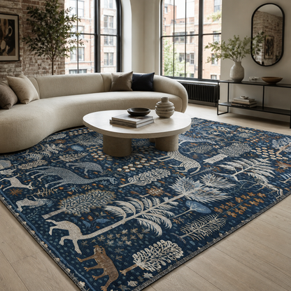 RW7005 washable chenille rug texture and pattern detail