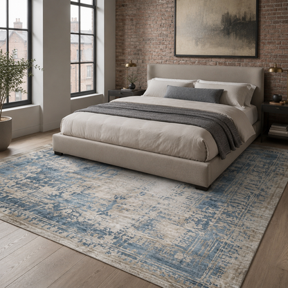 RW7007 washable chenille rug texture and pattern detail