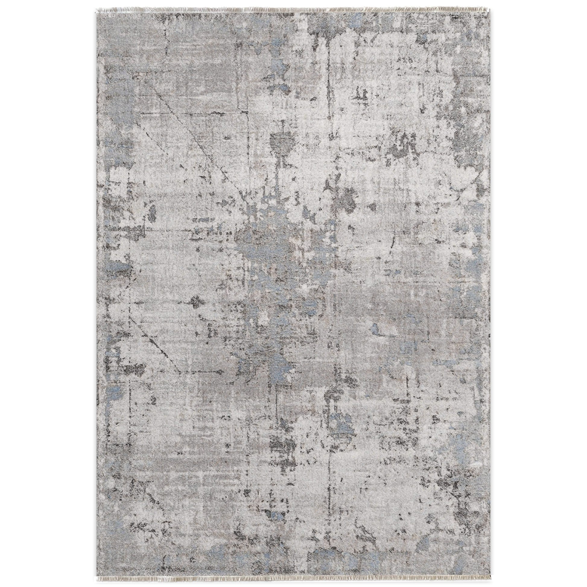 RW7009 washable chenille area rug viewed from above