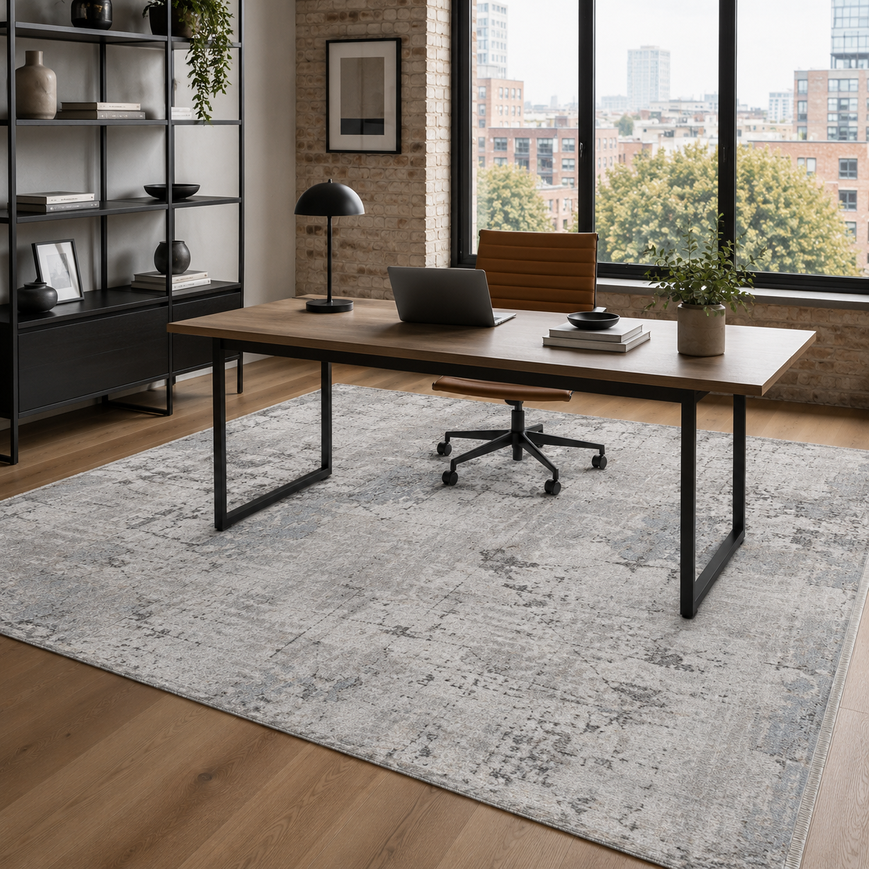 RW7009 washable chenille rug texture and pattern detail