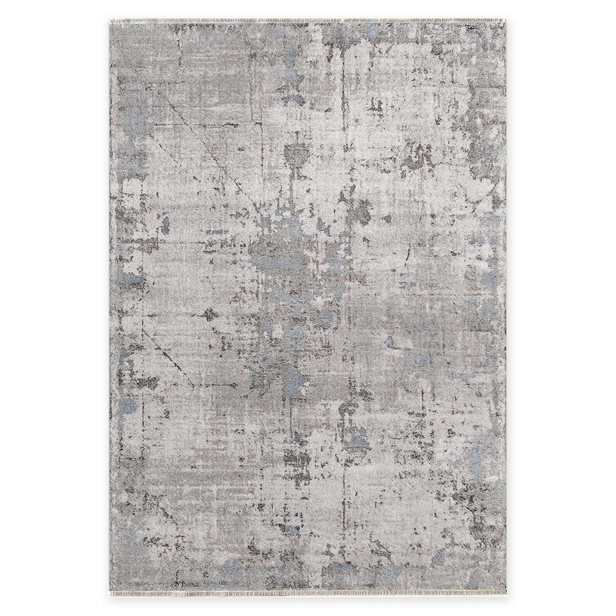 Crisp Patina Soft Grey Vintage Washable Rug