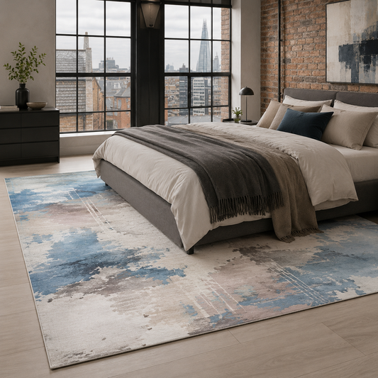 RW7011 washable chenille rug texture and pattern detail