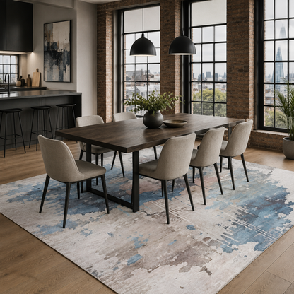 RW7011 washable chenille rug texture and pattern detail