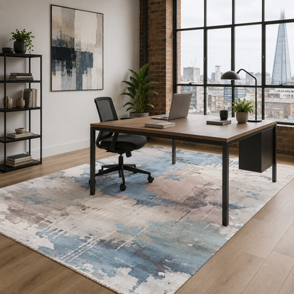 RW7011 washable chenille rug texture and pattern detail