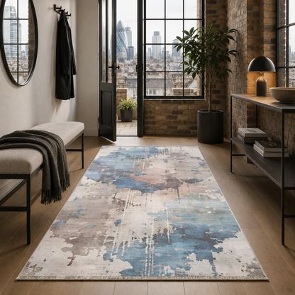 RW7011 washable chenille rug texture and pattern detail