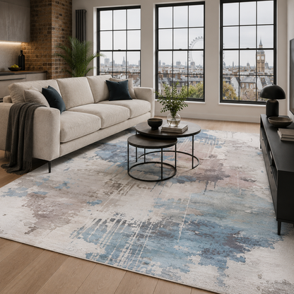 RW7011 washable chenille rug texture and pattern detail