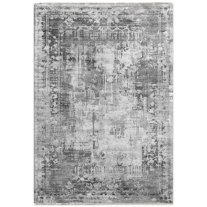 RW7012 washable chenille area rug viewed from above
