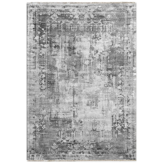 RW7012 washable chenille area rug viewed from above