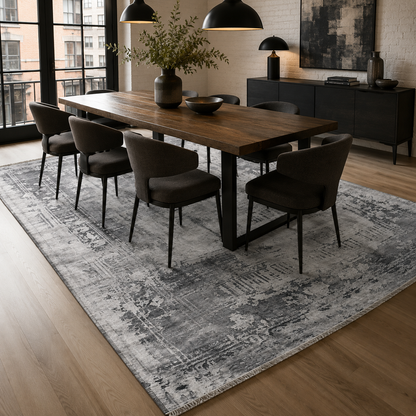 RW7012 washable chenille rug texture and pattern detail